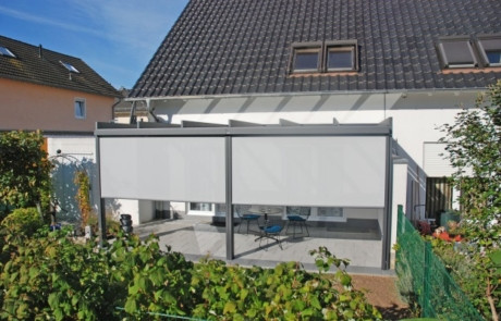 Rundum geschützt auf der Terrasse
